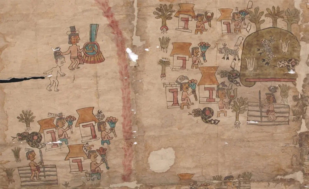 Detalle pictográfico del Códice de Huamantla