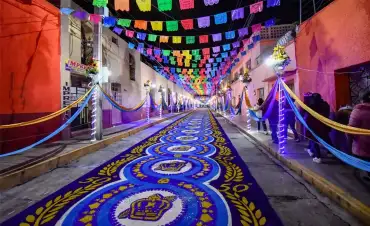 Tapetes de aserrín de Huamantla