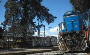 Tren en la estación Huamantla
