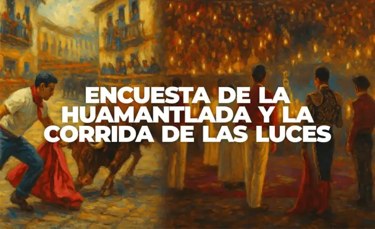 Encuesta de Huamantlada y Corrida de las Luces