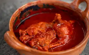 Conejo en Adobo - Gastronomía en Huamantla Tlaxcala