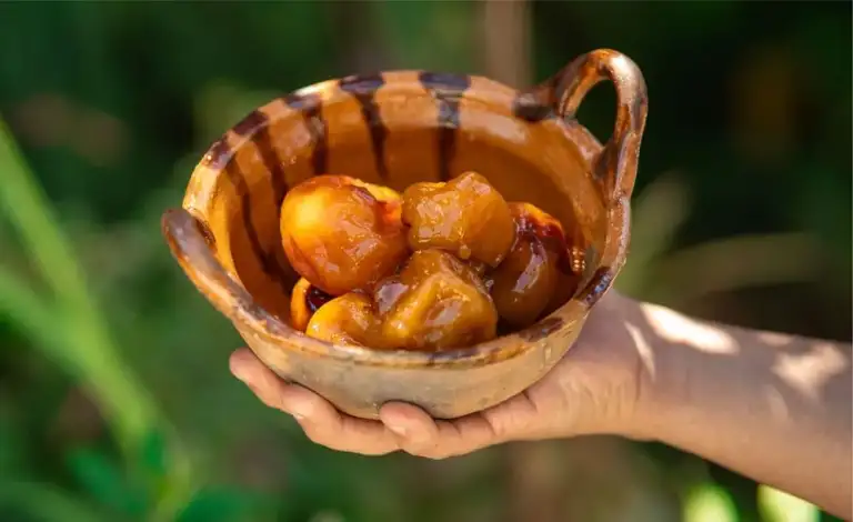 Duraznos Cristalizados - Gastronomía en Huamantla Tlaxcala