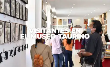 Visitantes al Museo Taurino de Huamantla Tlaxcala