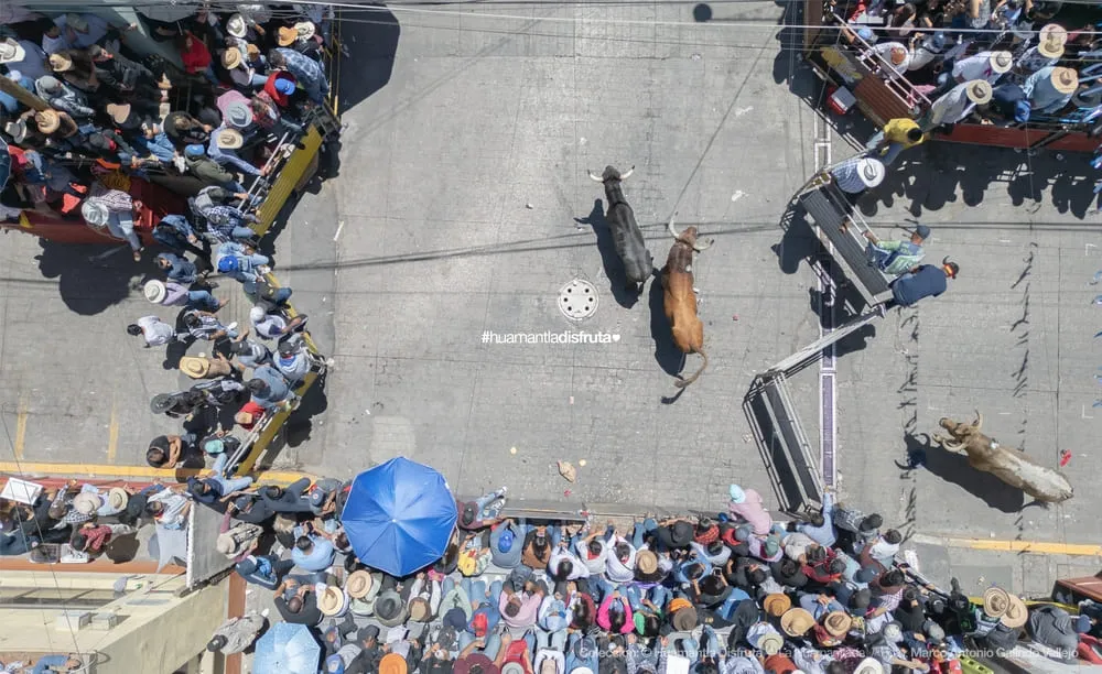 Vista aérea de la Huamantlada | Huamantla, Tlaxcala